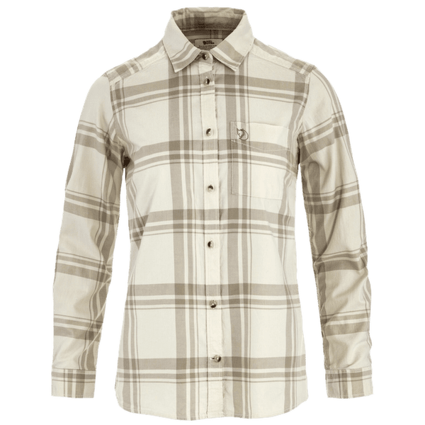Koszula z długim rękawem Fjällräven ÖVIK LITE FLANNEL SHIRT WOMEN Chalk White-Fossil