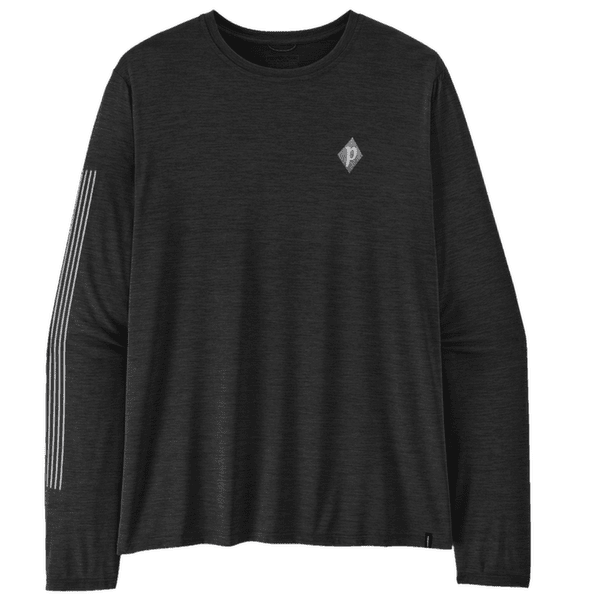 Koszulka z długim rękawem Patagonia LONG-SLEEVED CAP COOL DAILY SHIRT - HUT TRIPPER Men Black