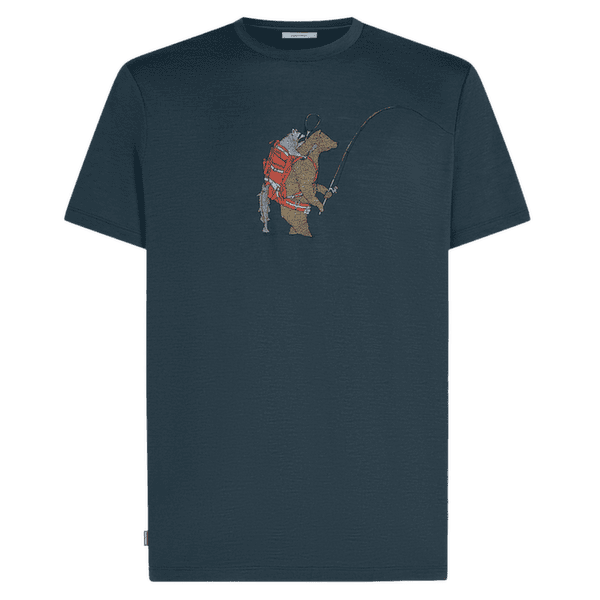 Koszulka z krótkim rękawem Icebreaker Merino 150 Tech Lite SS Tee Bear Catch Men Abyss