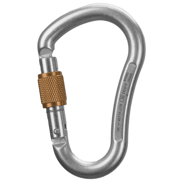 Karabinek wspinaczkowy Rock Empire Magnum Steel S stříbrná