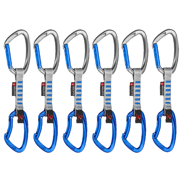 Expresy kompletne Mammut Crag Keylock Indicator 6-Pack Quickdraws silver-ultramarine