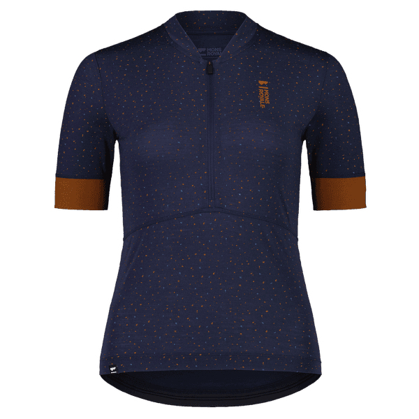 Koszulka z krótkim rękawem Mons Royale Cadence Half Zip Women Midnight Terrazzo