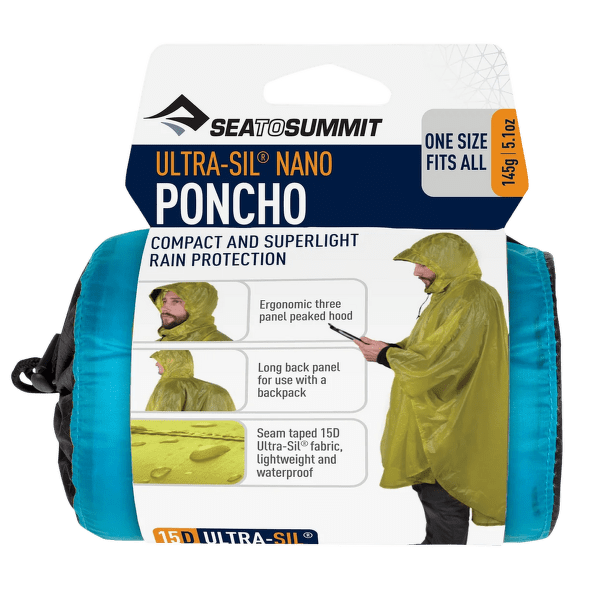 Ponczo Sea to Summit 15D UltraSil™ Nano Poncho Blue-BL