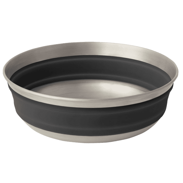 Miska Sea to Summit Detour Stainless Steel Collapsible Bowl - M Beluga Black