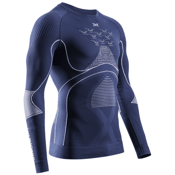 Koszulka z długim rękawem X-Bionic Energy Accumulator 4.0 Shirt Round Neck Men Marine/Optical White