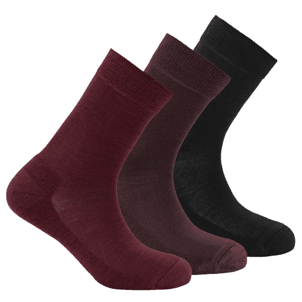 Skarpety Devold Daily Merino Medium Sock 3PK Women 740A Beetroot