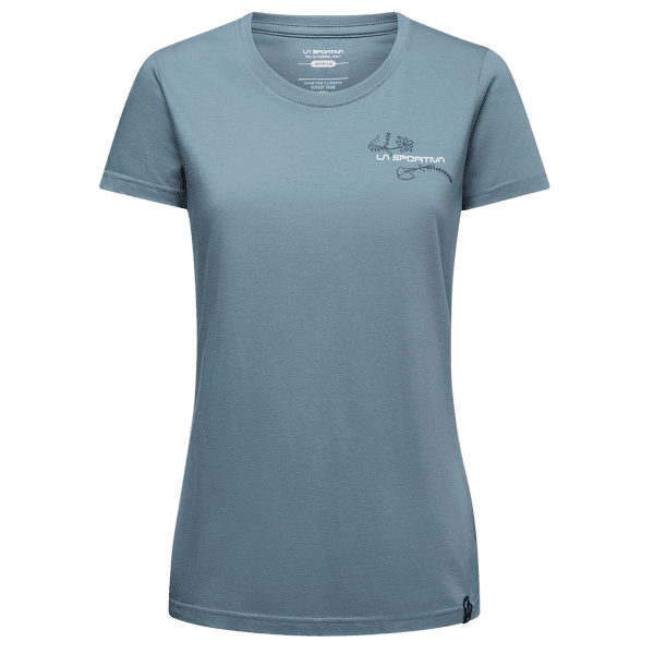 Koszulka z krótkim rękawem La Sportiva CLIMB FLOWER T-SHIRT Women Limestone/Night Sky