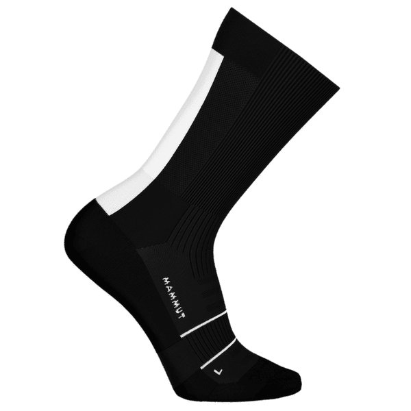 Skarpety Mammut TRAIL RUNNING LIGHTWEIGHT MERINO CREW SOCKS black-white 0047
