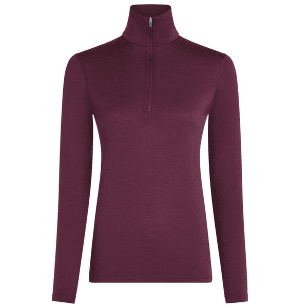 Koszulka z długim rękawem Icebreaker Merino 200 Oasis LS Half Zip Women DK BERRY