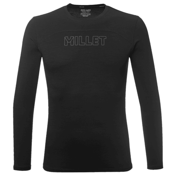 Koszulka z długim rękawem Millet UBIC WOOL TS LS MEN NOIR NEW
