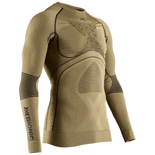 Koszulka z długim rękawem X-Bionic Radiactor 4.0 Shirt Round Neck Men GOLD/BLACK