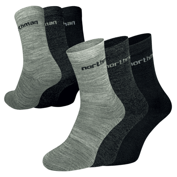 Skarpety Northman Liner Merino 3-pack Mix
