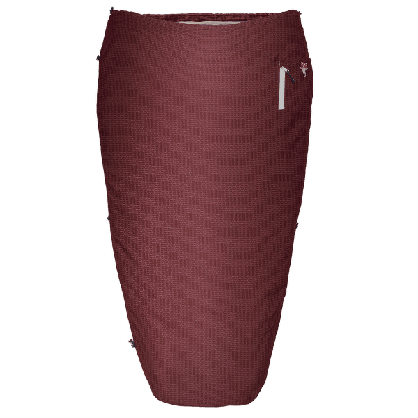 Wkładka do śpiwora Grüezi bag Feater - The Feet Heater Dark Red