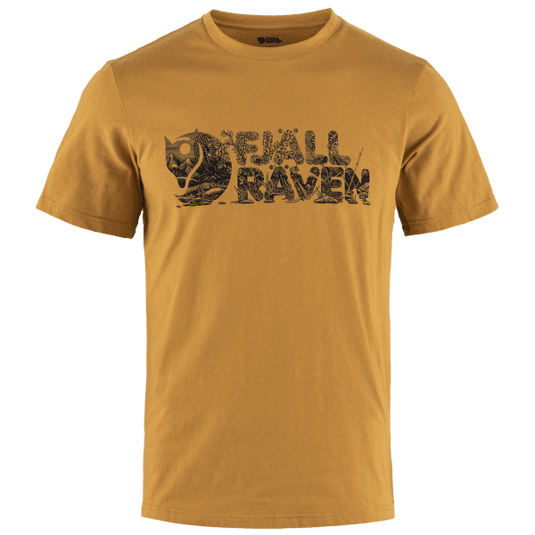 Koszulka z krótkim rękawem Fjällräven Lush Logo T-Shirt Men Acorn
