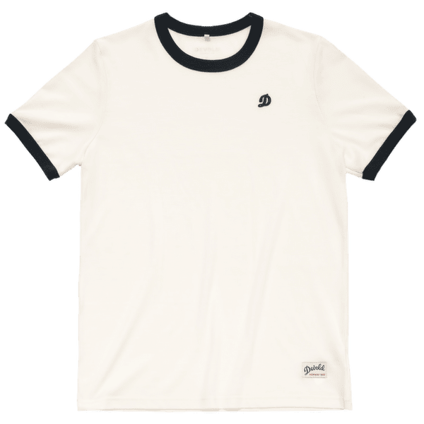 Koszulka z krótkim rękawem Devold Archive Ringer Tee 001B WHITE/INK