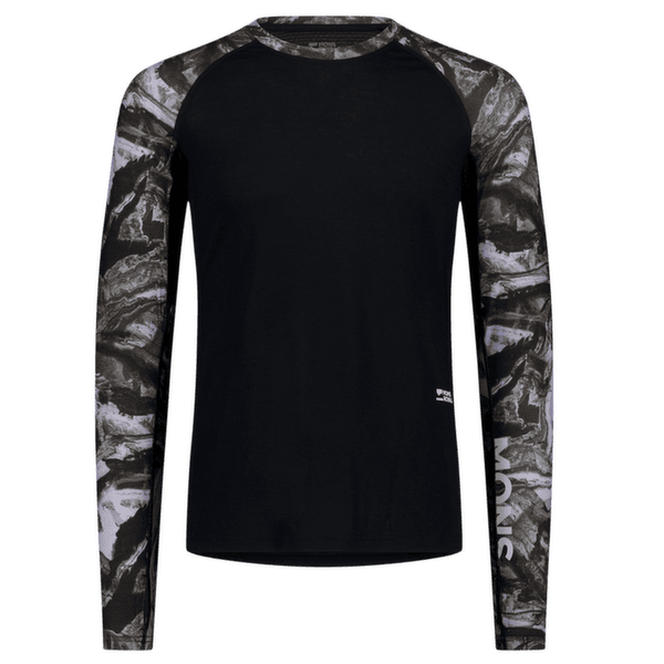 Koszulka z długim rękawem Mons Royale Temple Merino Long Sleeve Men Rock Camo/Black