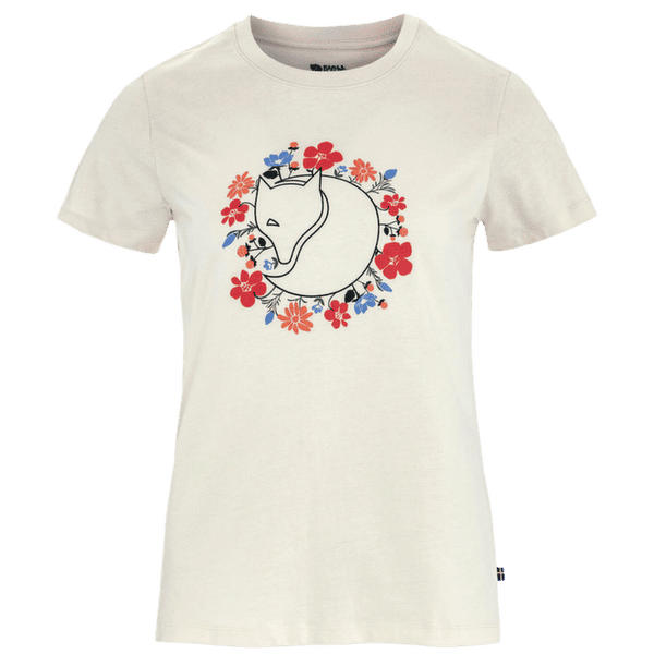 Koszulka z krótkim rękawem Fjällräven FJÄLLBLOMSTER FOX T-SHIRT WOMEN Chalk White