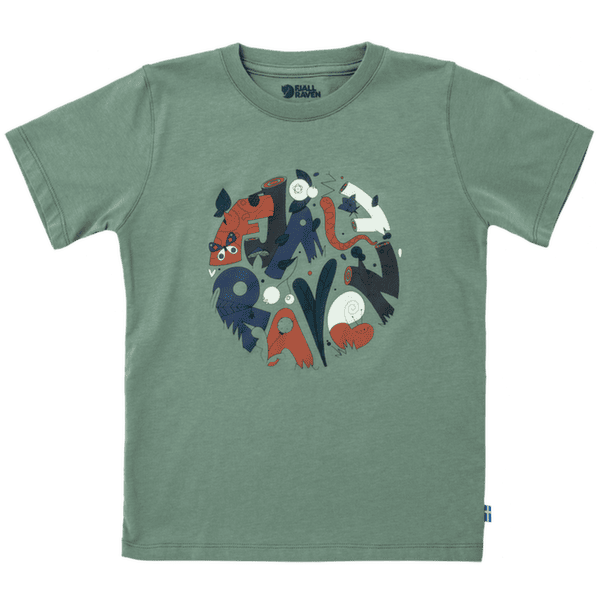 Koszulka z krótkim rękawem Fjällräven Kids Forest Findings T-shirt Patina Green