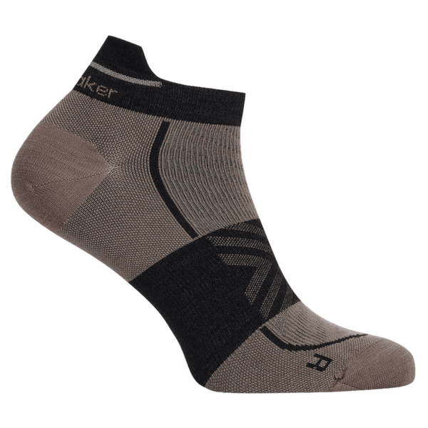 Skarpety Icebreaker Merino Run+Ultralight Micro Men PORCINI/BLACK