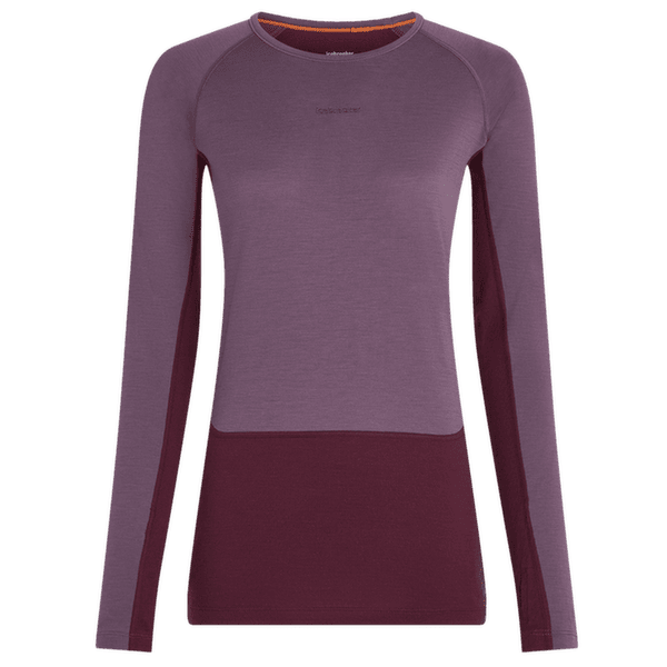 Koszulka z długim rękawem Icebreaker Merino 200 ZoneKnit™ LS Crewe Women DK BERRY/GREY PLUM/CB