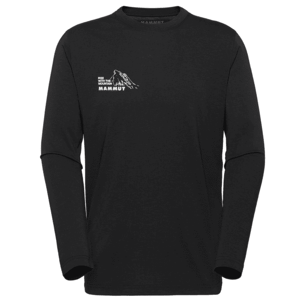 Koszulka z długim rękawem Mammut MOUTAIN LONGSLEEVE T-SHIRT MEN BLUEMLISALPHORN black 0001