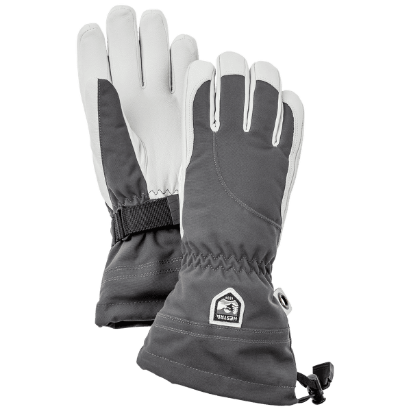 Rękawice Hestra Heli Ski Women Grey/Offwhite