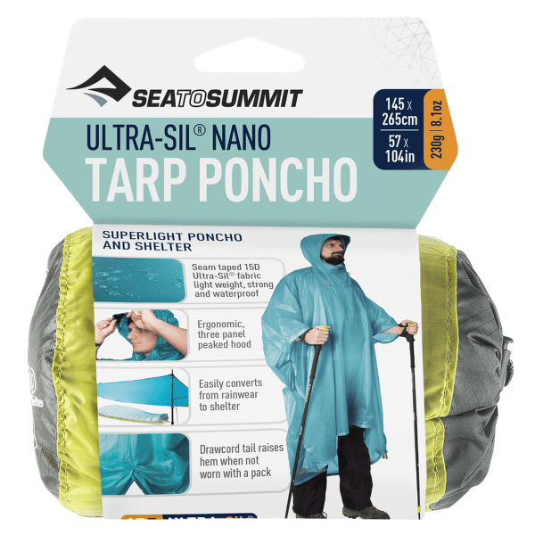 Ponczo Sea to Summit Ultra-Sil™ Nano Tarp Poncho 15D Lime (LI)
