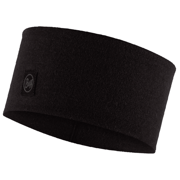 Opaska na głowę Buff MERINO WIDE HEADBAND SOLID SOLID BLACK