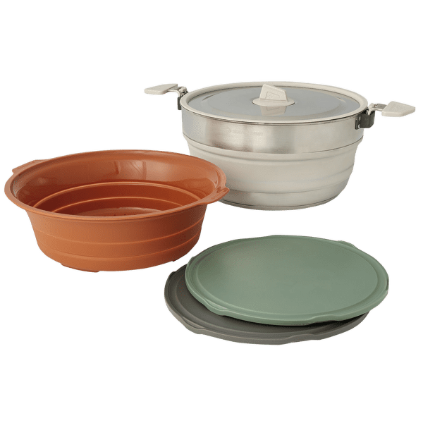 Naczynia Sea to Summit Detour Essentials Camp Kitchen Kit - [4 Piece] 5L Pot Set w/ Col