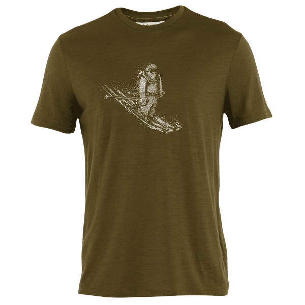 Koszulka z krótkim rękawem Icebreaker Merino 150 Tech Lite SS Tee Skiing Yeti Men ALGAE