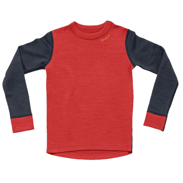 Koszulka z długim rękawem Devold Expedition Merino Shirt Kid 287E  NIGHT/BEAUTY