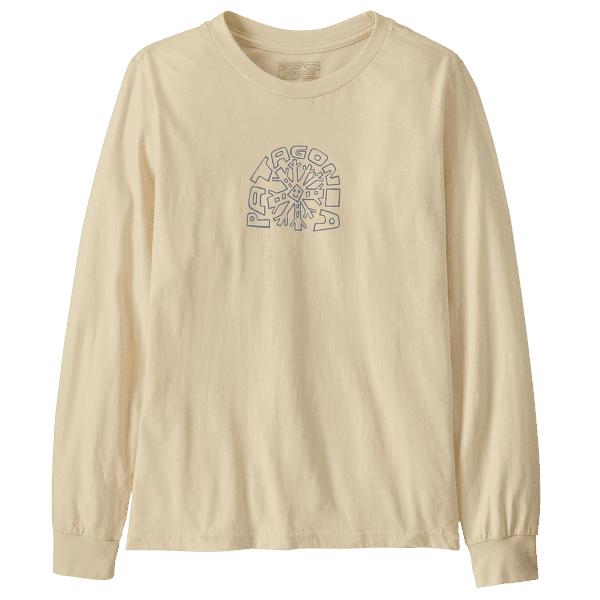 Koszulka z długim rękawem Patagonia Long-Sleeved Graphic T-Shirt Kids Skisel: Undyed Natural