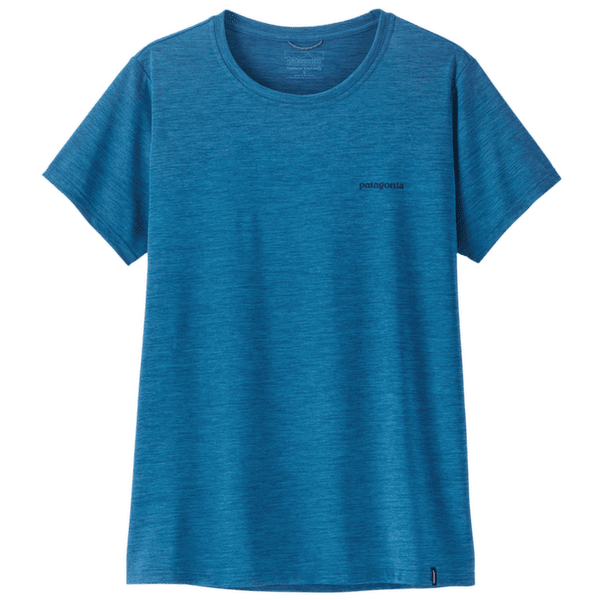 Koszulka z krótkim rękawem Patagonia Cap Cool Daily Shirt - Boardshort Logo Women Aquatic Blue - Light Aquatic Blue X-Dye