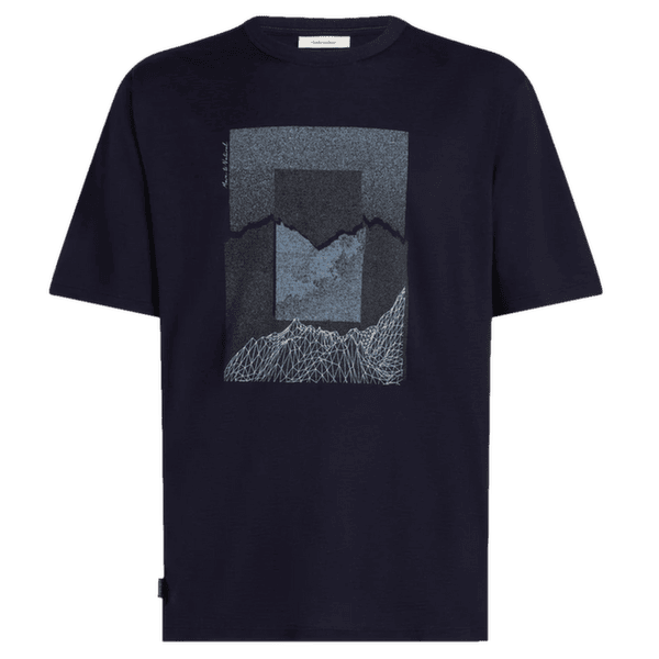 Koszulka z krótkim rękawem Icebreaker Merino 150 Tech Lite SS Relaxed Tee Mountain Shift Men Midnight Navy
