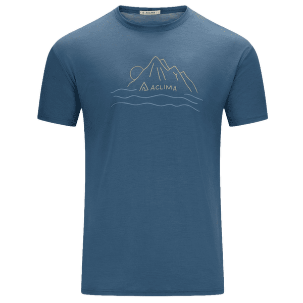 Koszulka z krótkim rękawem Aclima LightWool 140 Classic Tee Sunset Men Blue Fusion