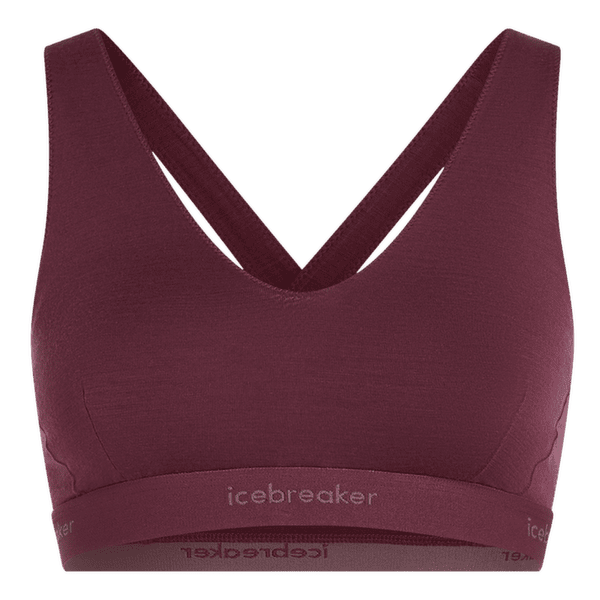 Biustonosz Icebreaker Merino 125 Cool-Lite Sprite Racerback Bra Women DK BERRY