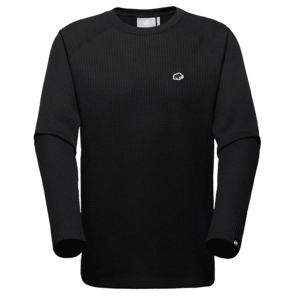 Koszulka z długim rękawem Mammut Waffle Longsleeve black 0001