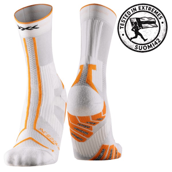 Skarpety X-Bionic X-SOCKS® TRAILRUN TERRASKIN EXPERT CREW X WHITE/BLAZING ORANGE