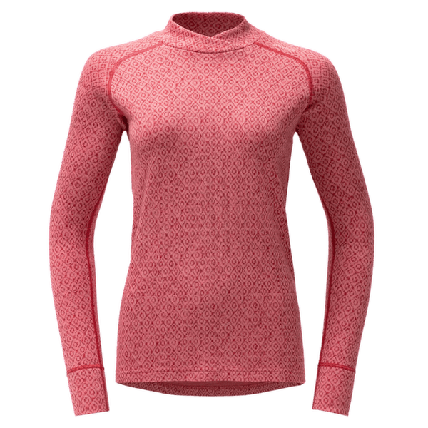 Koszulka z długim rękawem Devold Signature Silk 230 Cross Neck Women 070A APRICOT