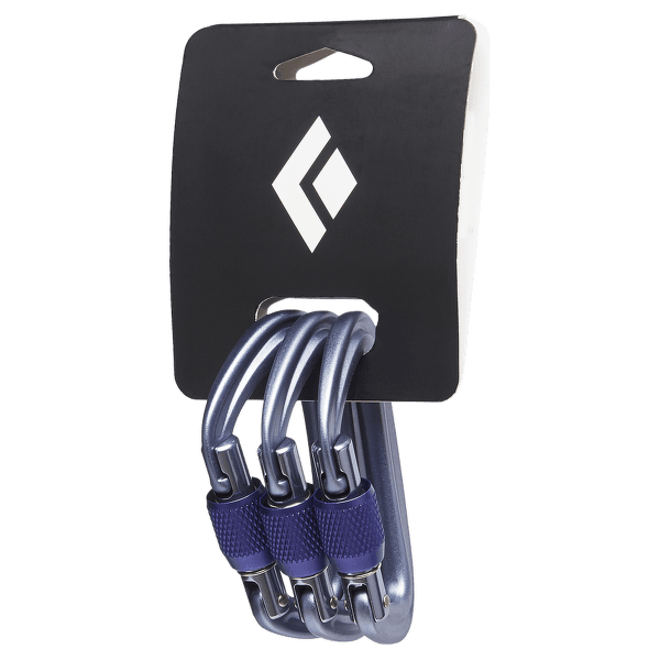 Karabinek wspinaczkowy Black Diamond LITEFORGE SCREWGATE 3 PACK Gray
