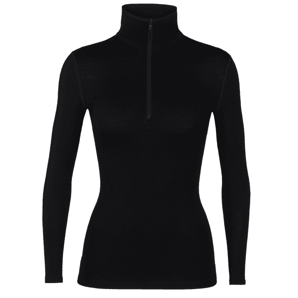Koszulka z długim rękawem Icebreaker Tech LS Half Zip Women (104390) Black001