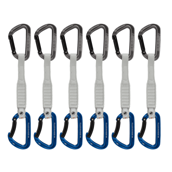 Expresy kompletne Mammut Workhorse Keylock 17 cm 6-Pack Quickdraws Grey-Blue 33275