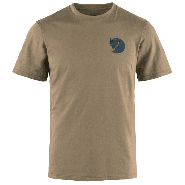 Koszulka z krótkim rękawem Fjällräven Walk With Nature T-shirt men Suede Brown