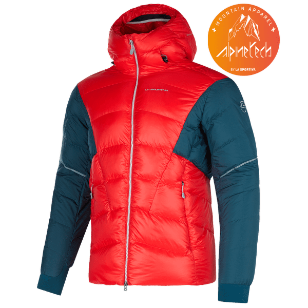 Bunda La Sportiva Supercouloir 1000 Down Jacket Men Poppy/Storm Blue