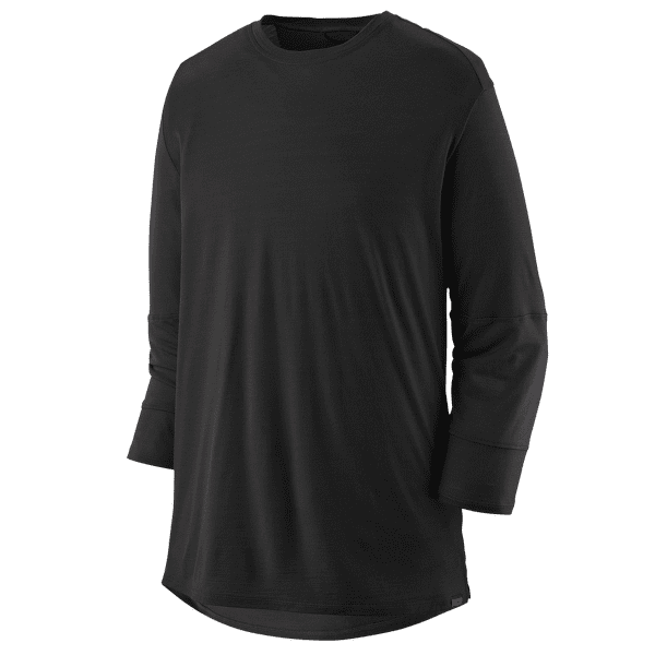Koszulka z krótkim rękawem Patagonia Merino 3/4 Sleeve Bike Jersey Men Black
