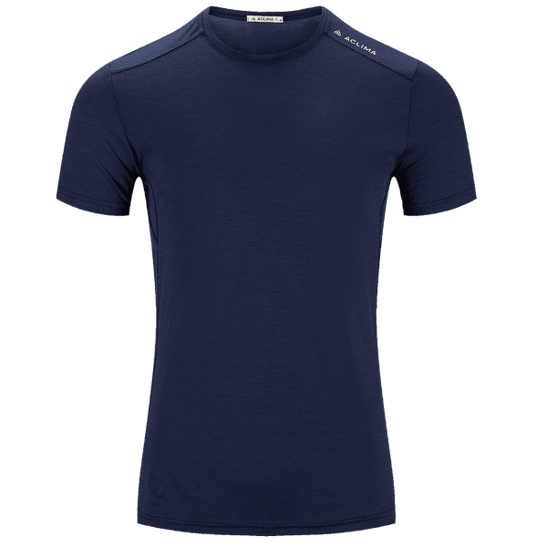 Koszulka z krótkim rękawem Aclima LightWool 140 Trail Tee Men Navy Blazer