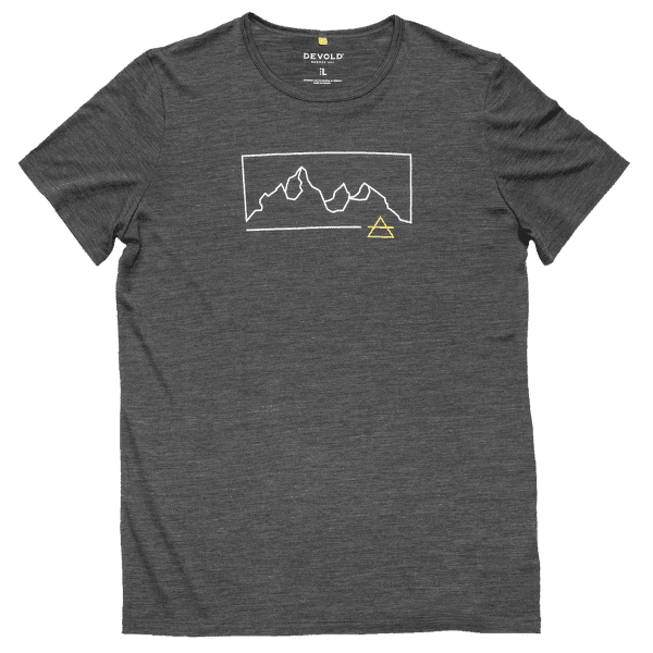 Koszulka z krótkim rękawem Devold Active Outline Tee Men 940A ANTHRACITE