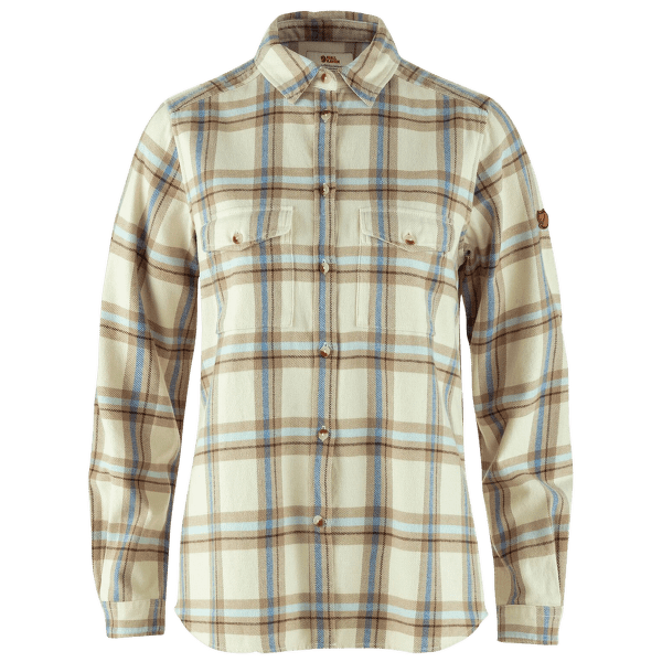 Koszula z długim rękawem Fjällräven Övik Heavy Flannel Shirt Women Chalk White-Fossil
