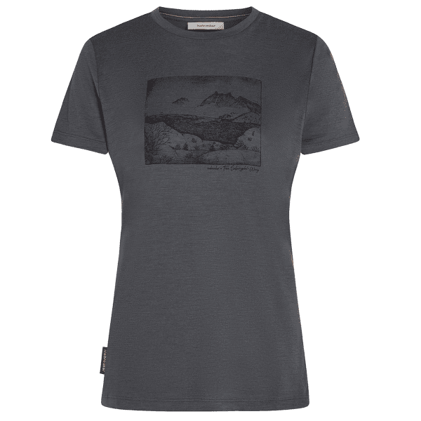Koszulka z krótkim rękawem Icebreaker Merino 150 Tech Lite SS Tee Sunrise Summit Women OBSIDIAN