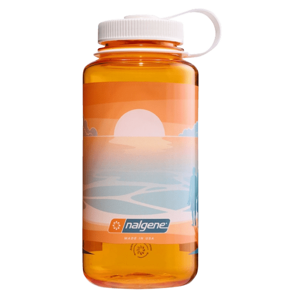 Butelka Nalgene Wide Mouth 1000 ml Clementine Landscape with Sunset